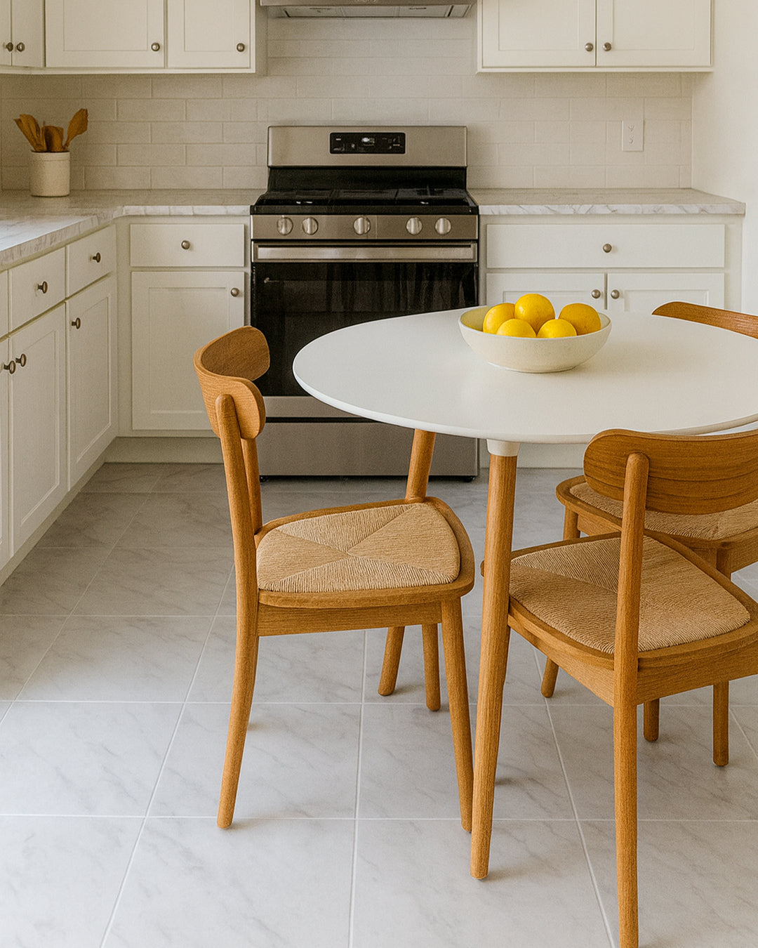 Piso Vinílico White Marble