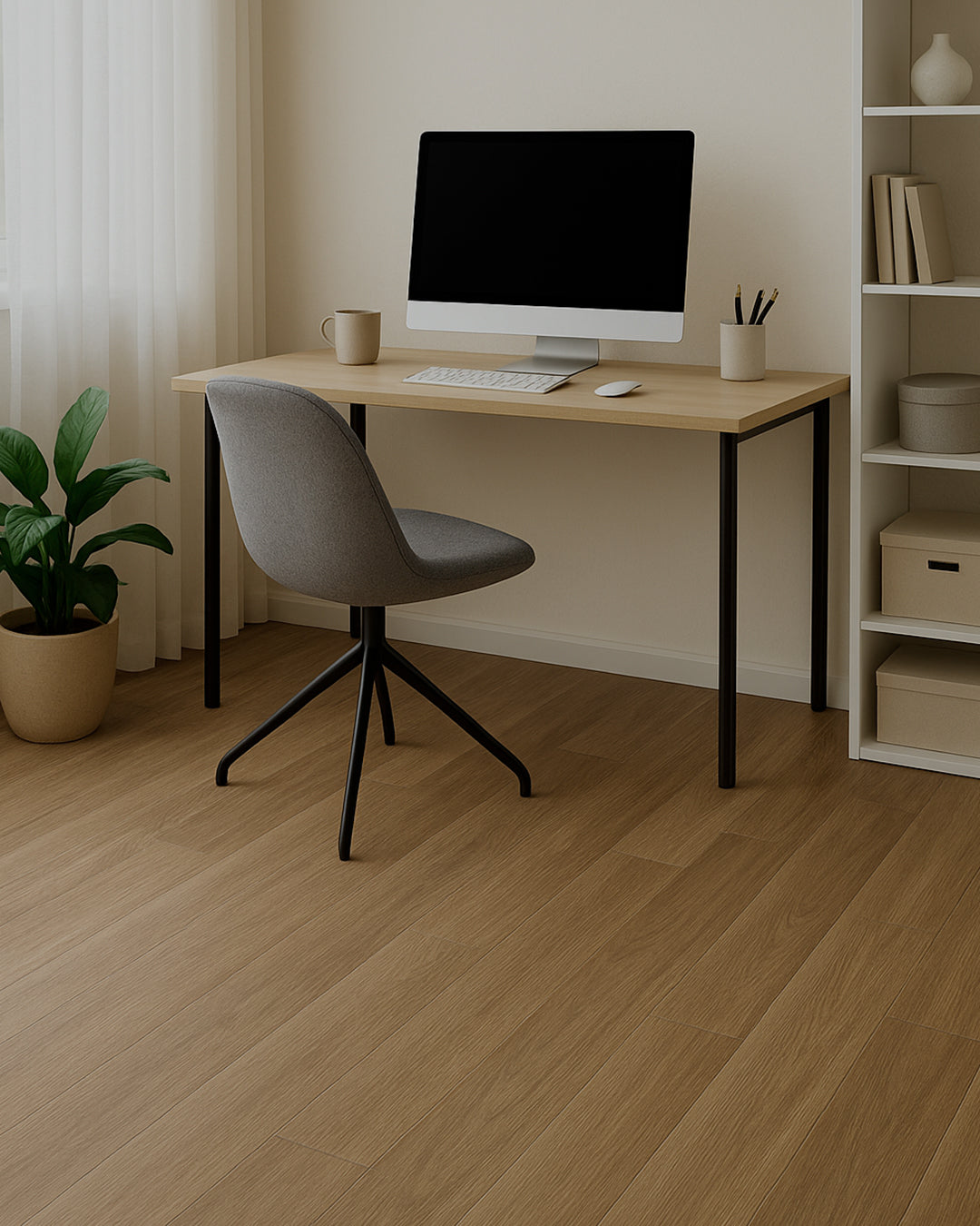 Piso Vinílico Dark Brown