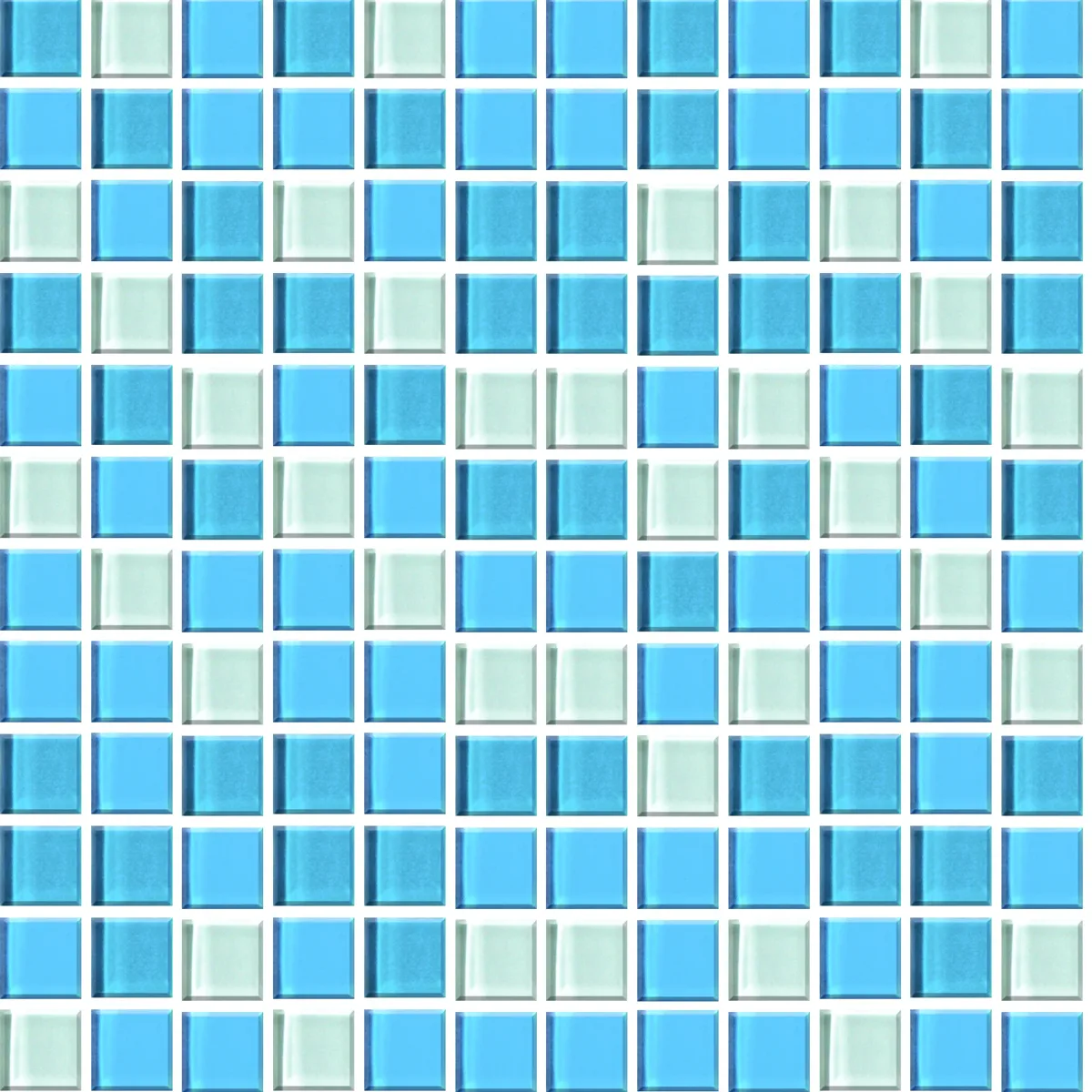 Cristal Brillo Azul Blanco 724