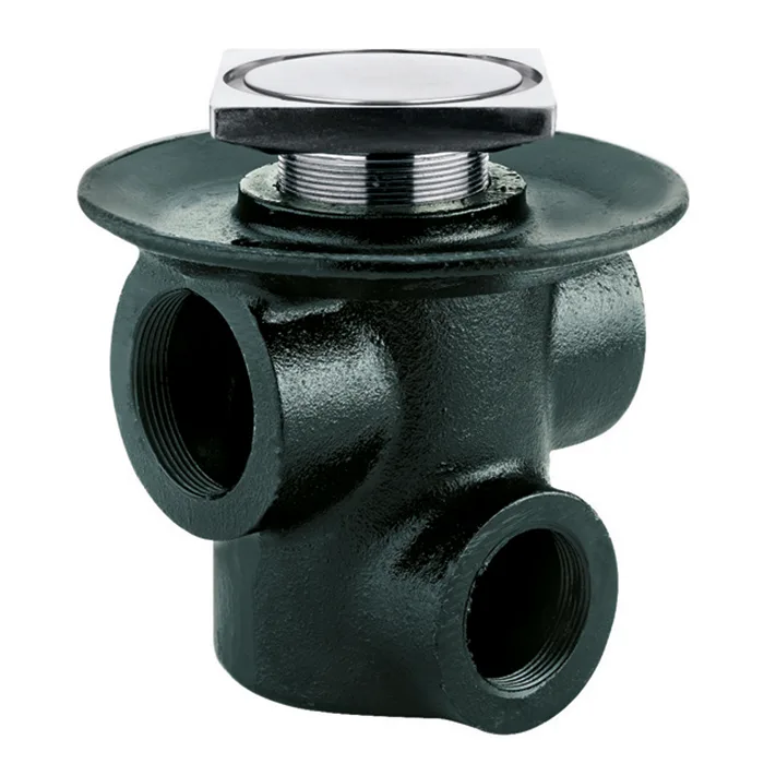 Coladera de Contorno Cuadrado de Tres Bocas 25-CHL
