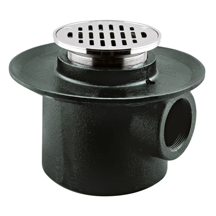 Coladera de Rejilla Redonda de Una Boca