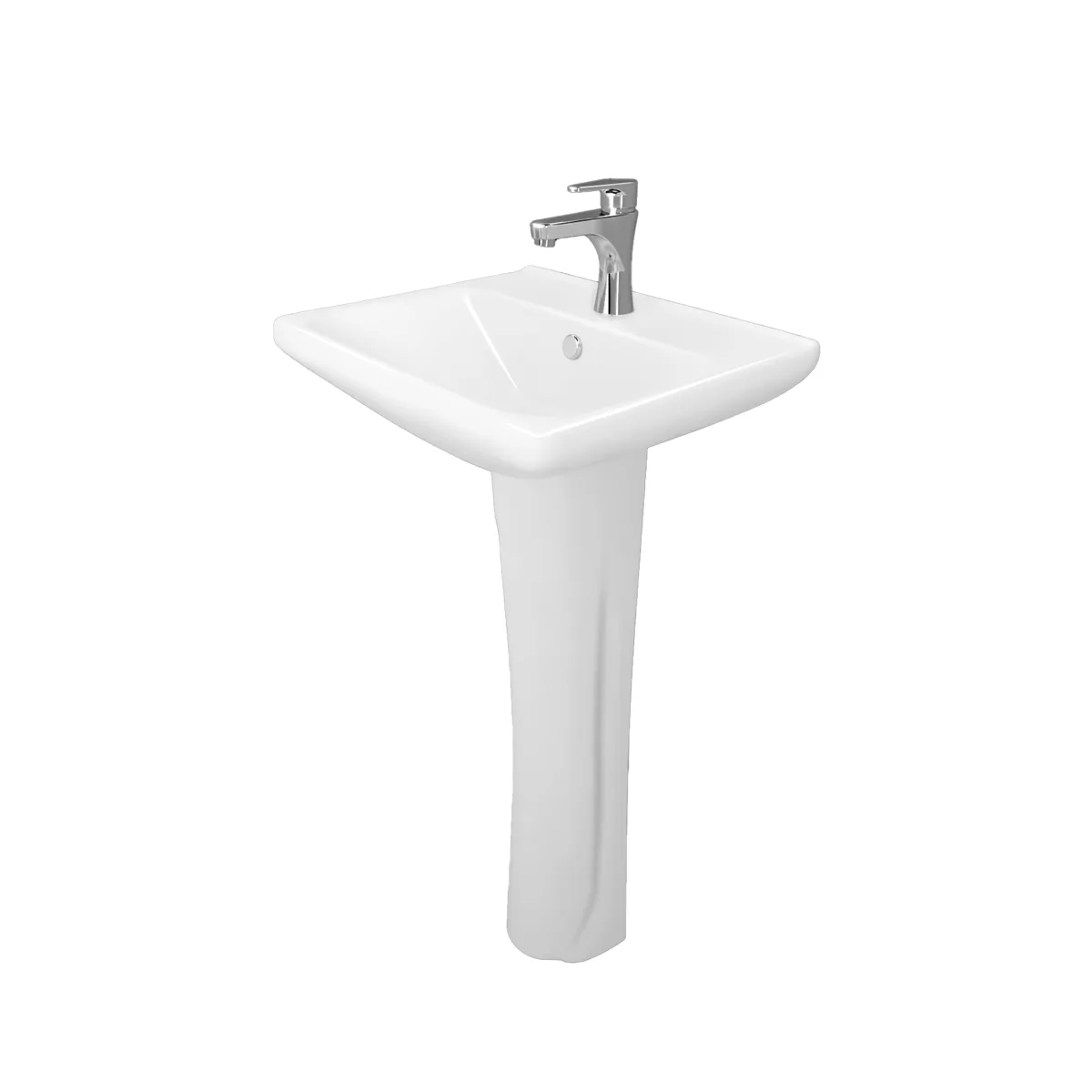 Monomando de Lavabo Deco con Lavabo de Pedestal Talas
