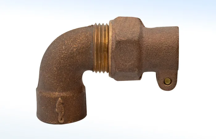 Codo Combinado para Fierro-cobre o Polietileno con Tuerca Abrazadera 96-CTA