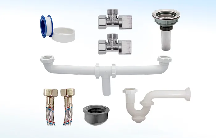 Kit de Instalación para Mezcladora de Fregadero Doble Tina KIT-F4