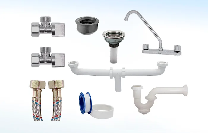 Kit de Instalación para Mezcladora de Fregadero Doble Tina KIT-F9