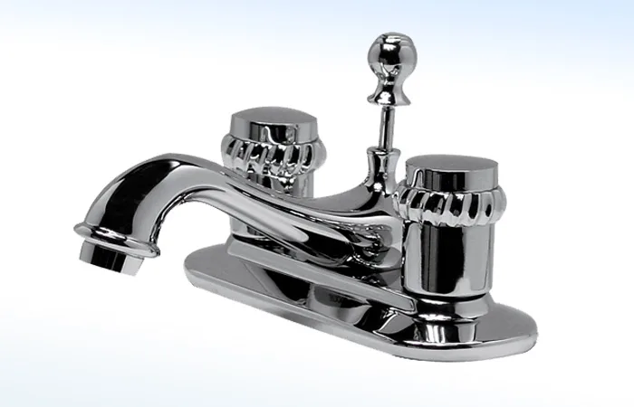 Mezcladora para Lavabo 4” Cierre de 90° con Desagüe Automático 23-MRC