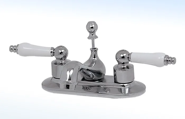 Mezcladora para Lavabo de 4” Cierre de 90° con Desagüe Automático 20-C