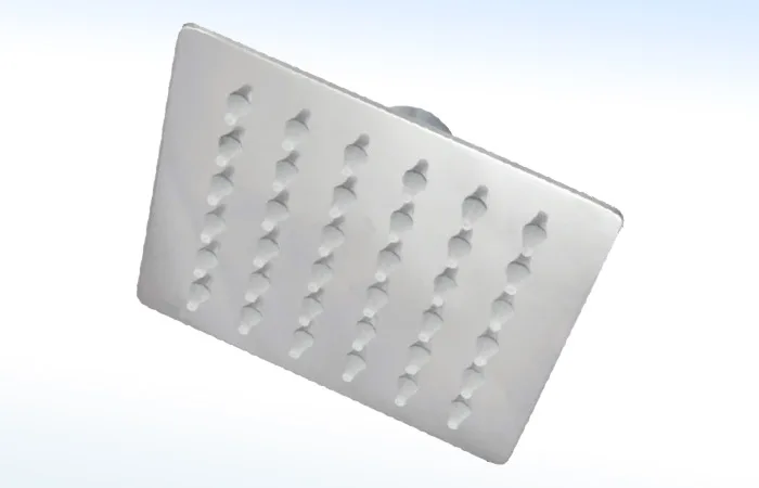 Regadera Delgada Cuadrada de 4” X 4” sin Brazo 44-DCP