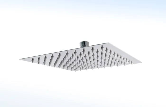 Regadera Ultra Delgada Cuadrada de 6” X 6“ sin Brazo 44-DCA