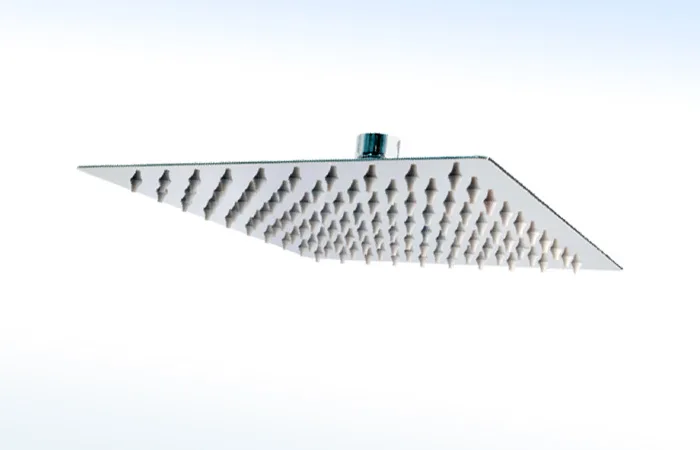 Regadera Ultra Delgada Cuadrada de 6” X 6“ sin Brazo 44-UCA