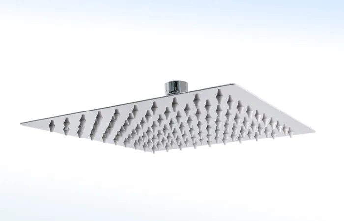 Regadera Ultra Delgada Cuadrada de 8” X 8“ sin Brazo 44-DCB