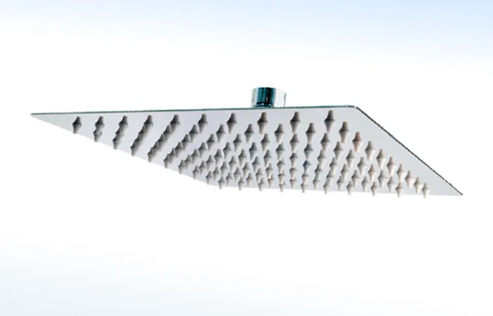 Regadera Ultra Delgada Cuadrada de 8” X 8“ sin Brazo 44-UCB