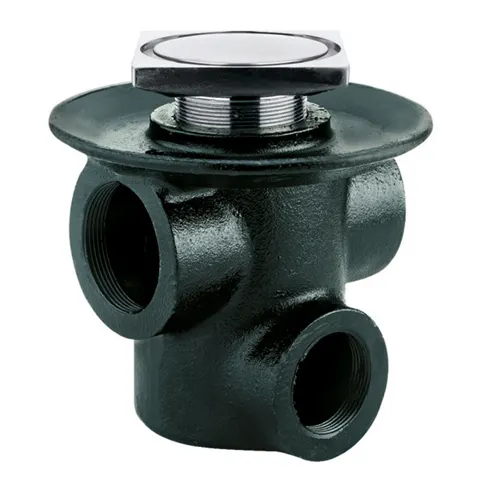 Coladera de Contorno Cuadrado de Tres Bocas 25-CHL