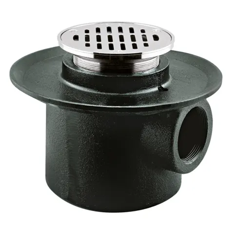 Coladera de Rejilla Redonda de Una Boca