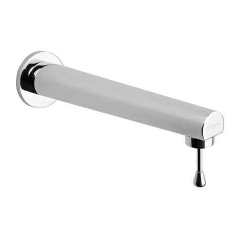 Llave para Lavabo Economizadora a Pared con Seguro Antirrobo y Antibacterial en la Perilla 1.5 L Ecolvex Cromo