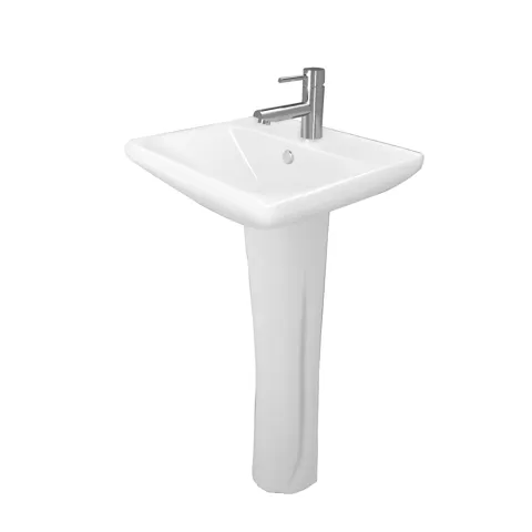 Monomando de Lavabo Spacio con Lavabo de Pedestal Talas