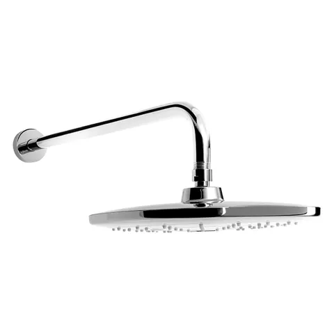 Regadera Multichorro Cuadrada 10" X 10" Blanco Cromo blanco