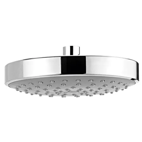 Regadera Redonda de Chorro Fijo con Sistema Anticalcareo Plato Ancho de 7" 5.7 L Ecolvex Cromo
