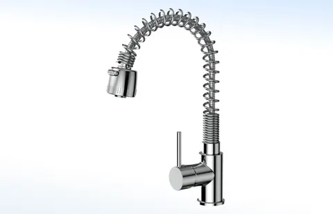 Mezcladora Monomando para Fregadero con Grifo Retráctil 08-FMS 
