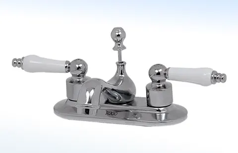 Mezcladora para Lavabo de 4” Cierre de 90° con Desagüe Automático 20-C 