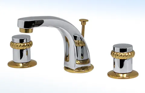 Mezcladora para Lavabo de 8” a 12” con Desagüe Automático 19-R 