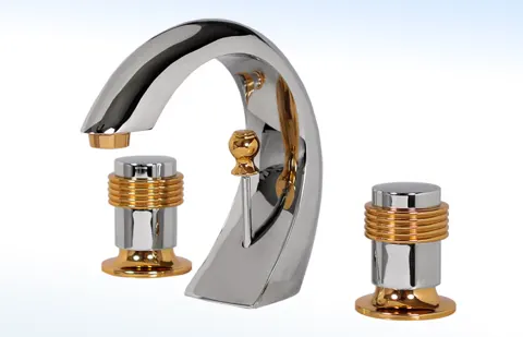 Mezcladora para Lavabo de 8” a 12” con Desagüe Automático 19-VA 
